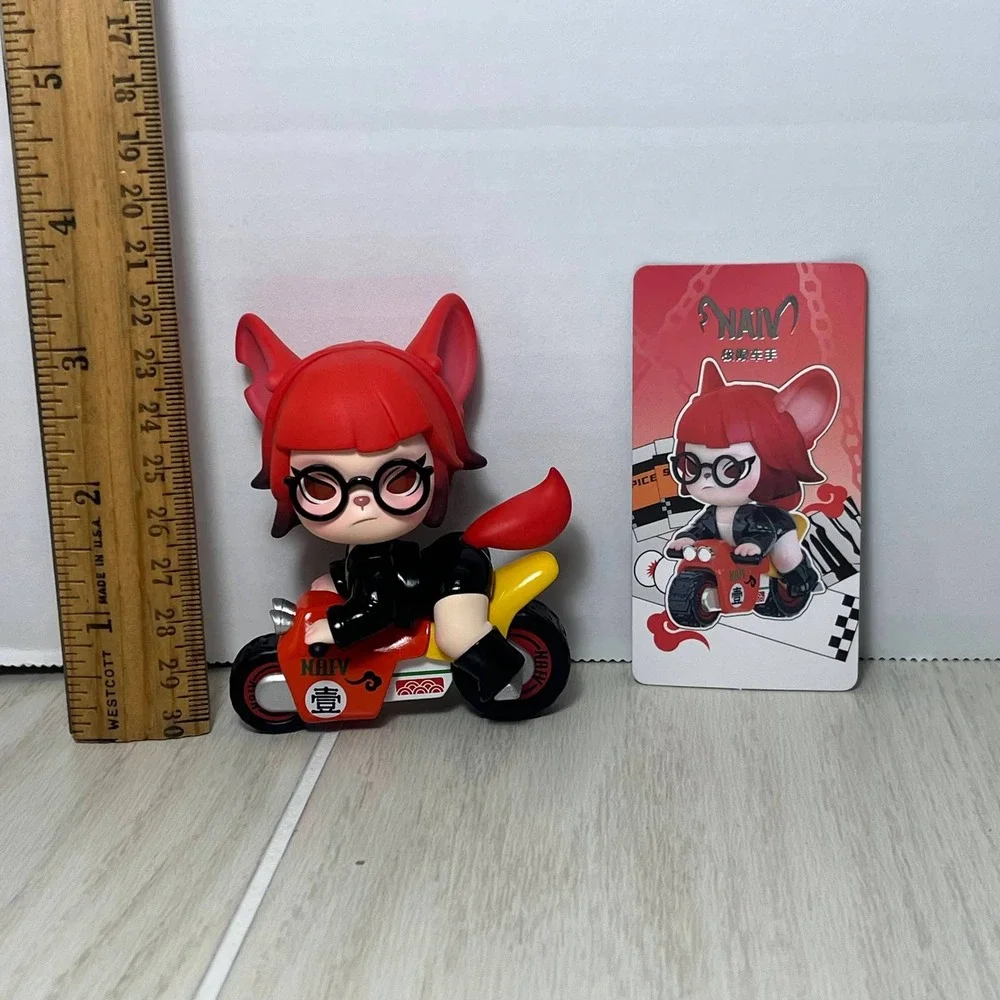 Rolife NAI-V Spice Girls Series Crazy speed Figure Biker Motorcycle Red Cat Girl